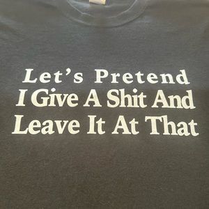 Graphic t-shirt Snarky comment